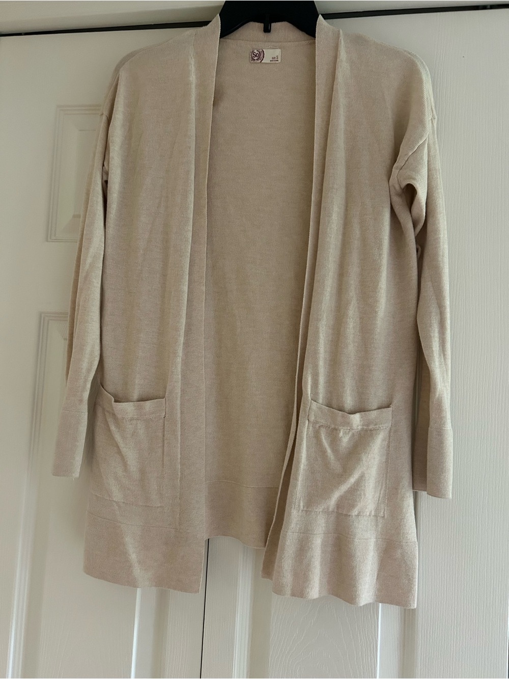 SO Cream Open-Front Women's Cardigan with Pockets